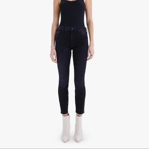 Mother black skinny jeans high waisted looker